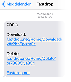 Fastdrop can sms your large files fast, easy and secure.